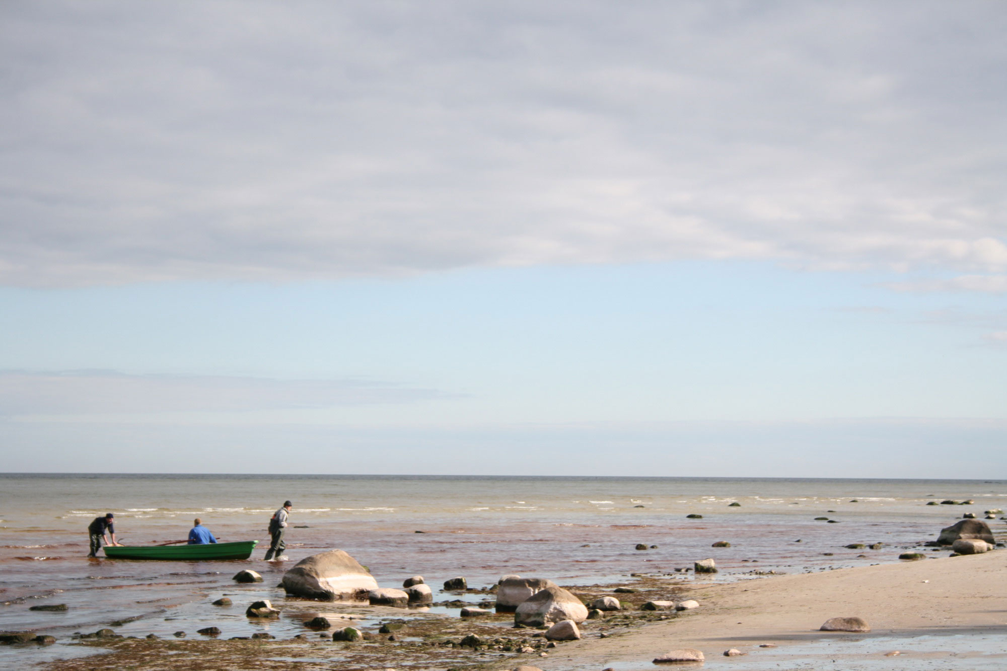 Traditional seaside in Latvia