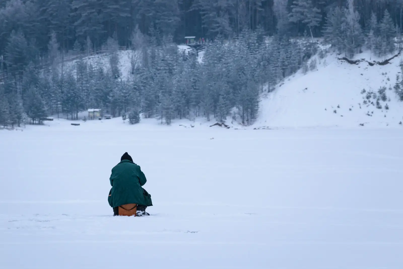 Ice fisherman