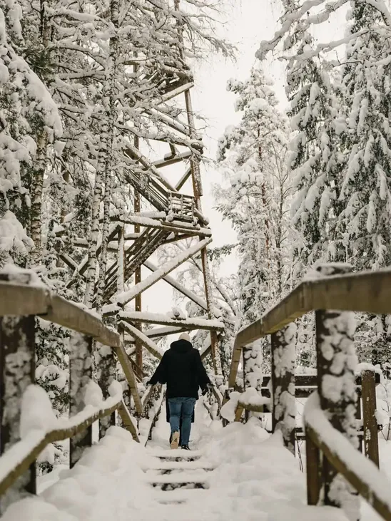 To the Ogre blue mountain observation tower